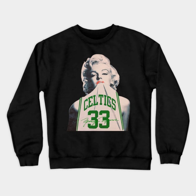 Marilyn Monroe Sports Parody Design Crewneck Sweatshirt by P a r a d o k s